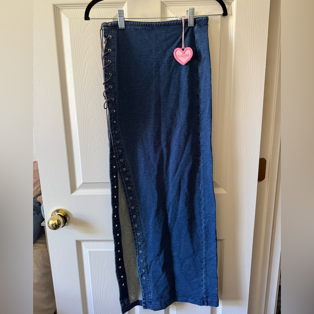 Voight Noemi Skirt with Lace-Up Detail